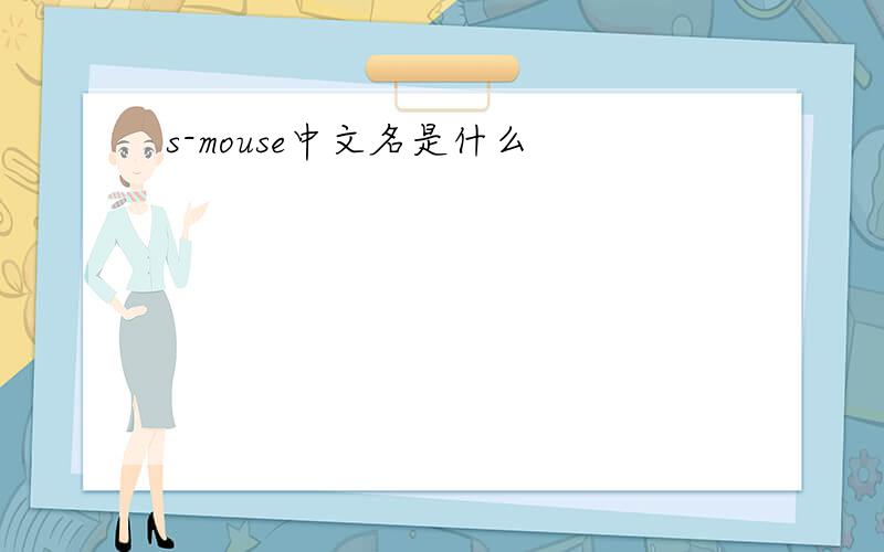 s-mouse中文名是什么