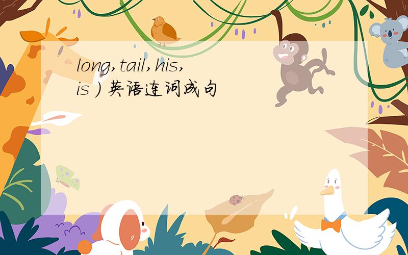 long,tail,his,is ) 英语连词成句