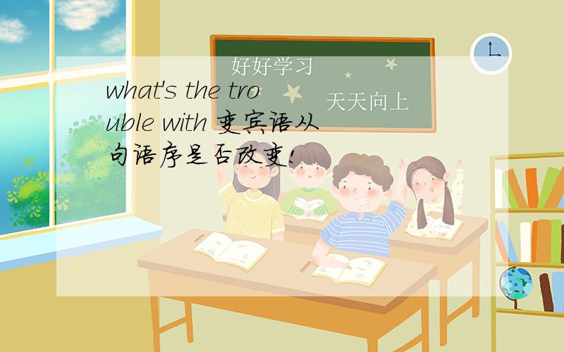 what's the trouble with 变宾语从句语序是否改变!