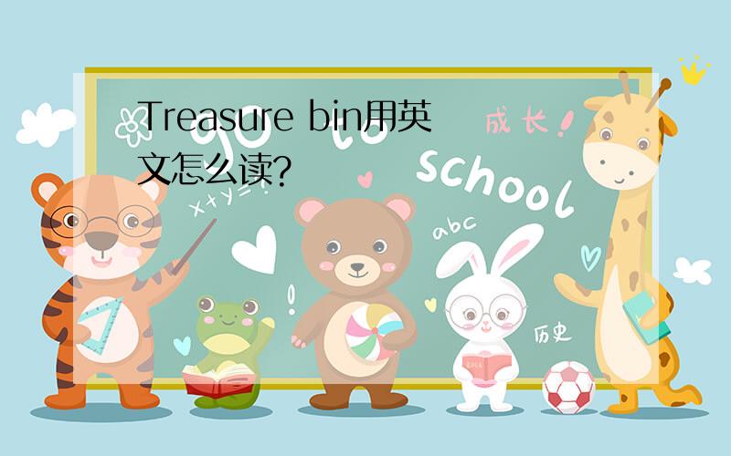 Treasure bin用英文怎么读?
