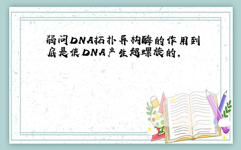 弱问DNA拓扑异构酶的作用到底是使DNA产生超螺旋的,