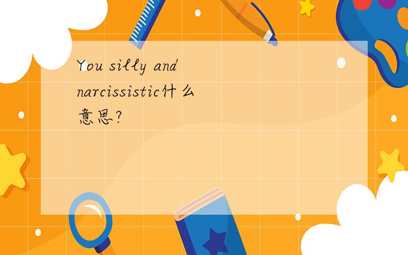 You silly and narcissistic什么意思?