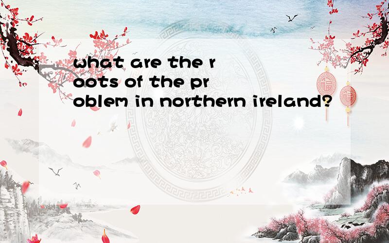 what are the roots of the problem in northern ireland?